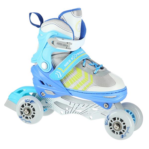 4in1_NilsExtreme_NH18192-valgesinine-5 4in1 (rull)uisud NILS EXTREME NH18192 In-line Skates/Hockey Ice Skates, valge-sinine, M (34-38)