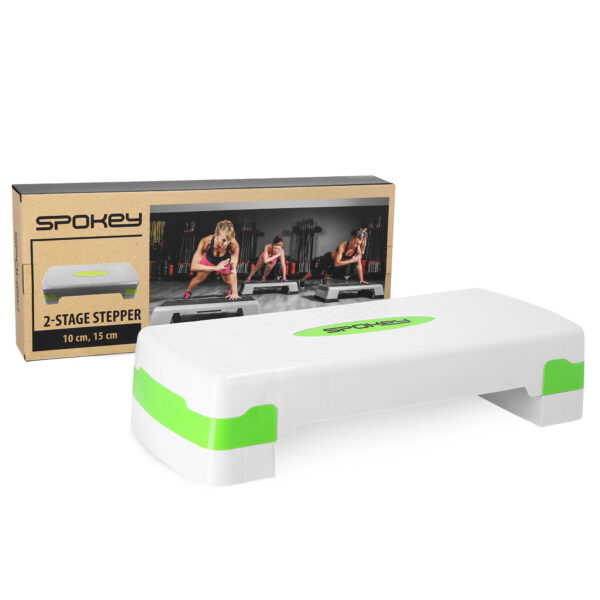 Aeroobika-stepper-SPOKEY-Basic-IV-Step-valge-roheline-7 Aeroobika stepper SPOKEY Basic IV Step, valge-roheline