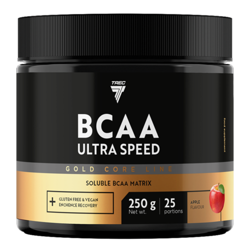 Aminohape TREC GOLD CORE LINE BCAA ULTRA SPEED APPLE 250 g