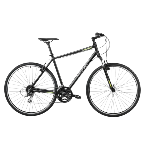 Arkus-Romet-Orkan-2-M-2023-black-green Jalgratas ROMET Orkan 2 M, must (M)