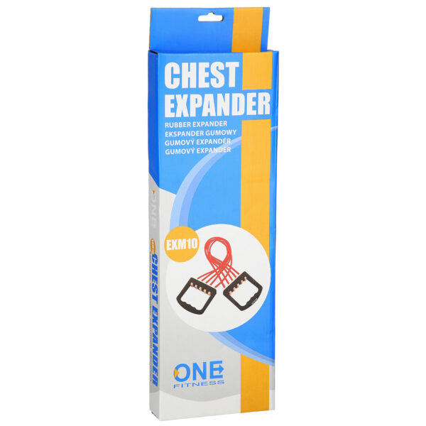 Ekspanderkumm käepidemetega ONE FITNESS EM10, punane