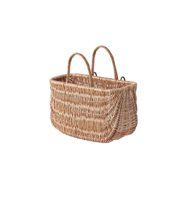 Esikorv-pakiraamikorv-BASIL-SWING Pakiraamikorv BASIL SWING, punutud, helepruun