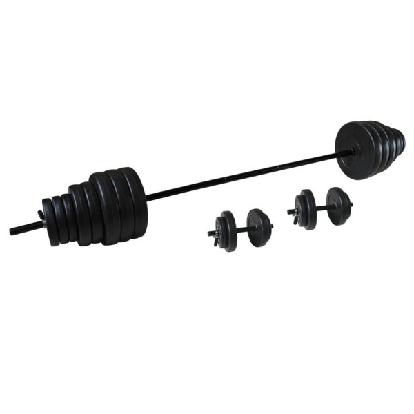 Hantli-tostekangikomplekt-TUNTURI-Vinyl-BarbellDumbbell-Set-50kg-2 Hantli-/tõstekangikomplekt TUNTURI Vinyl Barbell/Dumbbell Set 50kg
