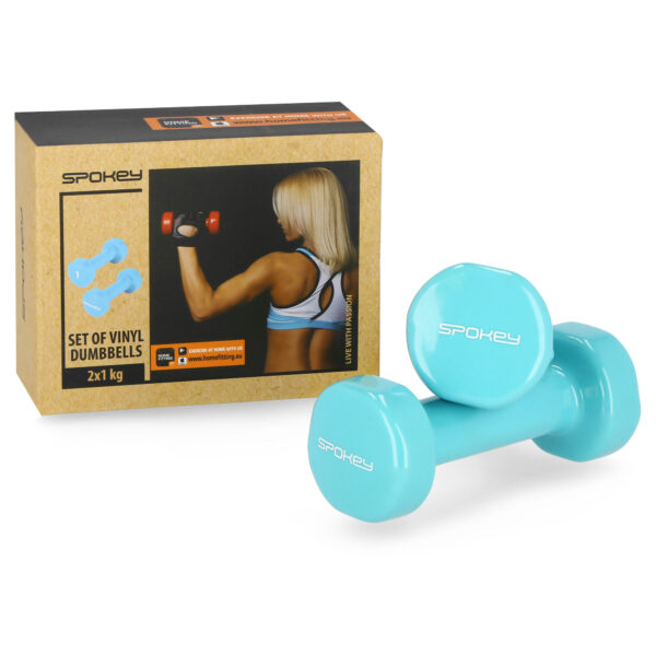 Hantlid-SPOKEY-Shape-2x1-kg-sinakasrohelised-4 Hantlid SPOKEY Shape 2x1 kg, sinakasrohelised