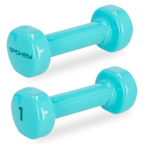 Hantlid SPOKEY Shape 2x1 kg, türkiis