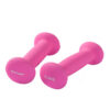 Hantlid TUNTURI Neopreen Dumbbells 0.5kg, roosad