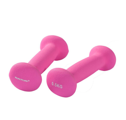 Hantlid-TUNTURI-Neopreen-Dumbbells-0.5kg-roosad Hantlid TUNTURI Neopreen Dumbbells 0.5kg, roosad