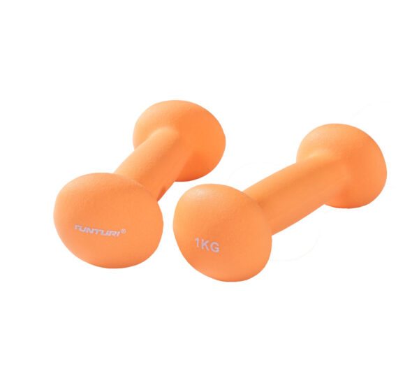 Hantlid TUNTURI Neopreen Dumbbells 1kg, oranžid