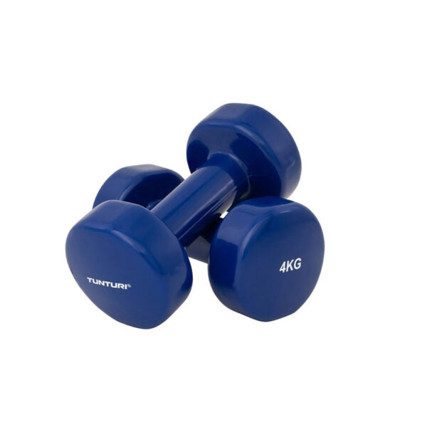 Hantlid TUNTURI Vinyl Dumbbells 4.0kg, sinine