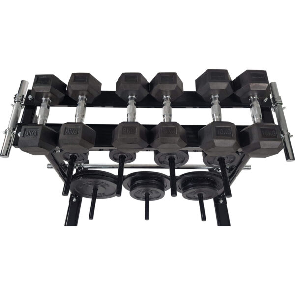 Hantlite ja ketaste ladustamisriiul TUNTURI Disc & Dumbbell Rack