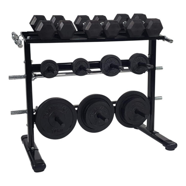 Hantlite ja ketaste ladustamisriiul TUNTURI Disc & Dumbbell Rack