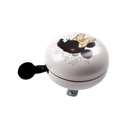 Jalgrattakell Minnie Ornament Retro, valge-must