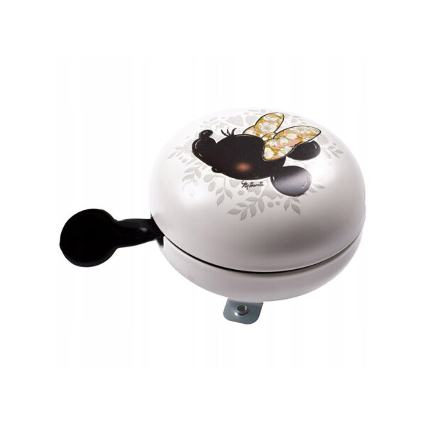 Jalgrattakell Minnie Ornament Retro, valge-must