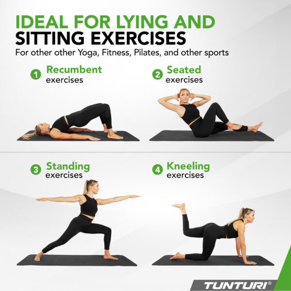 Joogamatt-Tunturi-Yogamat-8mm-Black4 Joogamatt Tunturi Yogamat 8mm, Black