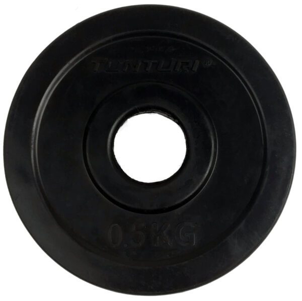 Raskuskettad TUNTURI Rubber Plates, 30 mm, 0.5kg (paar)