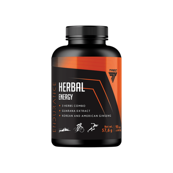 Naturaalsed energiakapslid TREC Herbal Enegry, 90 kapslit