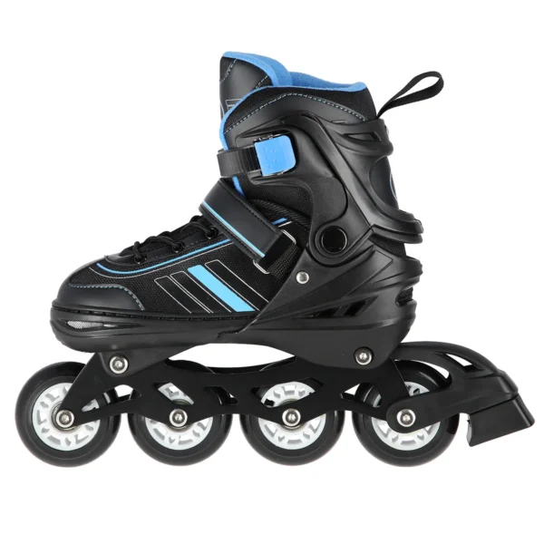 (Rull)uisud NILS Extreme 2in1 In-line Skates/Figure Ice Skates, Black/Blue (S)