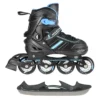 (Rull)uisud NILS Extreme 2in1 In-line Skates/Figure Ice Skates, Black/Blue (S)