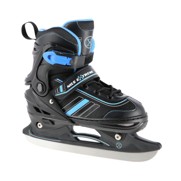(Rull)uisud NILS Extreme 2in1 In-line Skates/Figure Ice Skates, Black/Blue (S)