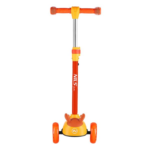 Laste tõukeratas NILS FUN HLB02 Deer Scooter, oranž