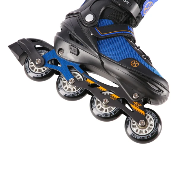 2in1 (rull)uisud NILS EXTREME NH18188 In-line Skates/Hockey Ice Skates, must-sinine-oranž, L (39-43)
