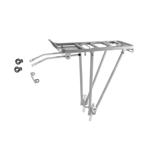 Pakiraam M-WAVE Screw-On II A, 24"-28", hõbe