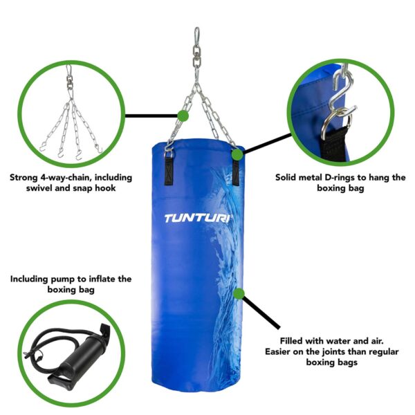 Poksikott Tunturi Aqua Boxing Bag 100 cm, sinine