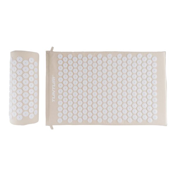 Punktimassaaži matt  ja padi Tunturi Acupressure Mat And Pillow, Beige