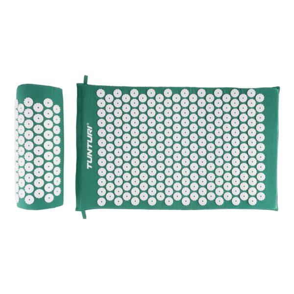 Punktimassaaži matt ja padi Tunturi Acupressure Mat And Pillow, Green