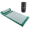 Punktimassaaži matt ja padi Tunturi Acupressure Mat And Pillow, Green