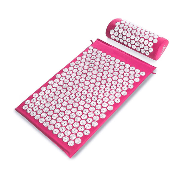 Punktimassaaži matt padjaga MM-001 Acupressure Mat with Pillow, roosa
