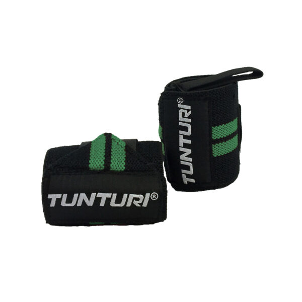 Randmerihmad TUNTURI Wrist Wraps, rohelised