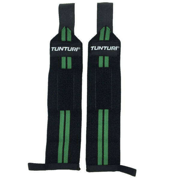 Randmerihmad TUNTURI Wrist Wraps, rohelised