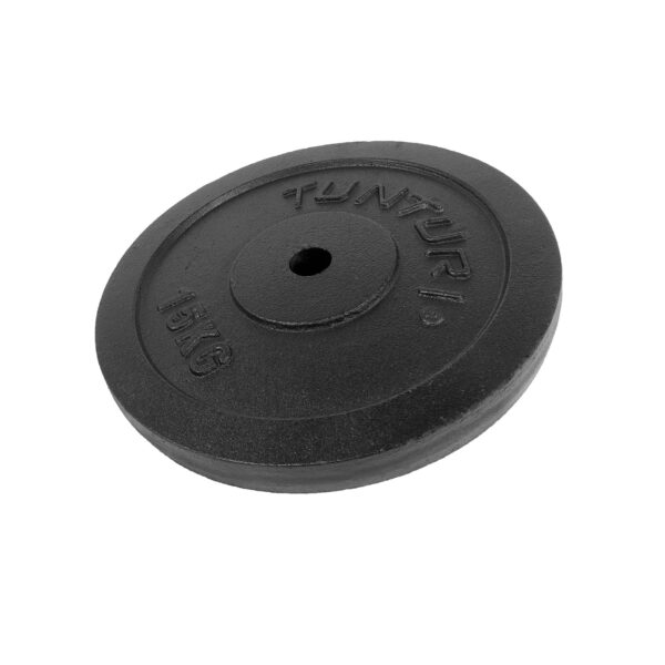 Raskusketas TUNTURI Plate Black, 30 mm, 15kg