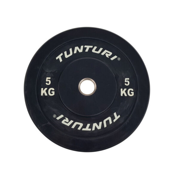 Raskusketas-Tunturi-Training-Bumper-Plate-5-kg-Black-8 Raskusketas TUNTURI Training Bumper Plate, 50 mm, 5 kg