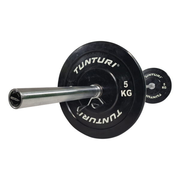 Raskusketas-Tunturi-Training-Bumper-Plate-5-kg-Black-9 Raskusketas TUNTURI Training Bumper Plate, 50 mm, 5 kg
