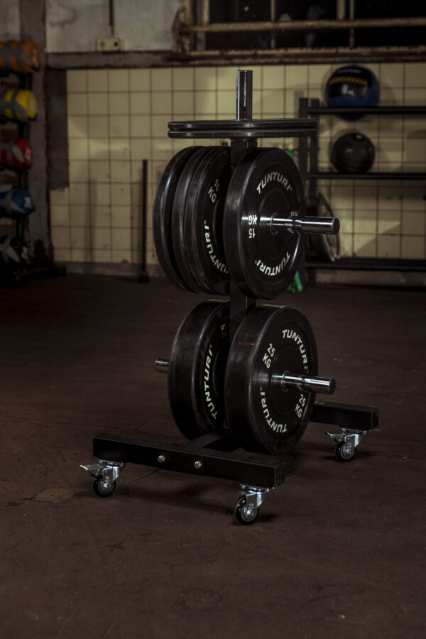 Raskusketaste alus Tunturi Upright Bumper Plate Rack