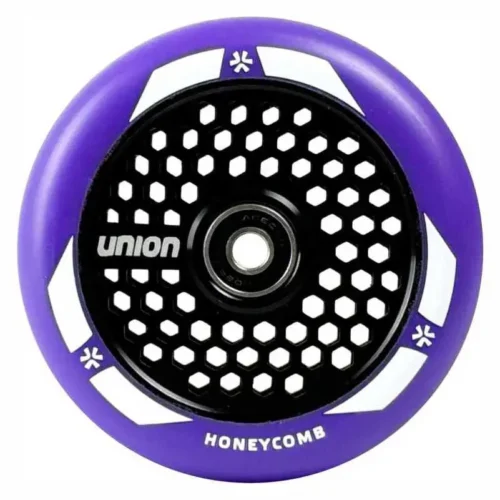 Ratas-toukerattale-UNION-Honeycomb-Pro-Scooter-Wheel-110mm-lilla-must Ratas tõukerattale UNION Honeycomb Pro Scooter Wheel 110mm, lilla/must