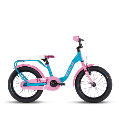Laste jalgratas S´COOL niXe, 16" sinine/roosa