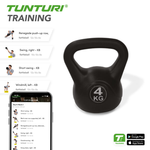 Sangpomm-TUNTURI-PE-Kettlebell-4kg-3 Sangpomm TUNTURI PE Kettlebell 4kg