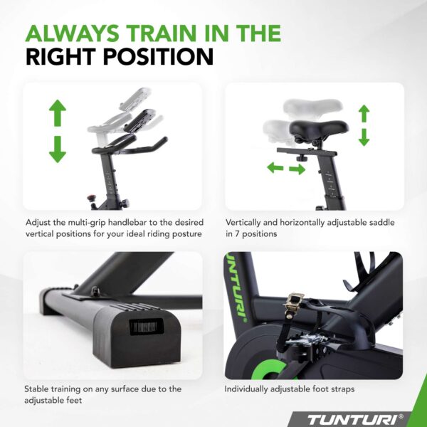 Spinningratas-velotrenazoor-TUNTURI-Cardio-Fit-S20-Sprinter-Bike-5 Spinningratas TUNTURI Cardio Fit S20 Sprinter Bike