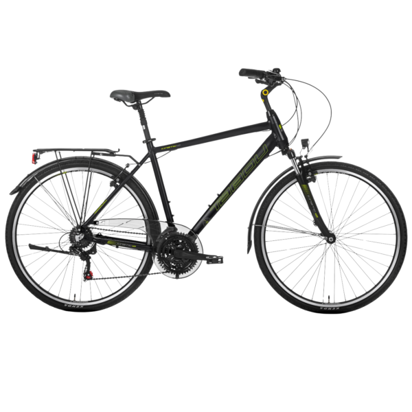 Meeste jalgratas TABOU KINETIC 1.0, 28" must-roheline (L)