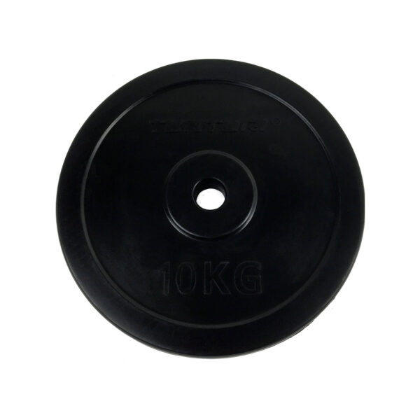 Tunturi-Rubber-Plates-10kg Raskusketas TUNTURI Rubber Plate, 30 mm, 10 kg