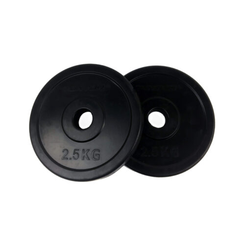 Tunturi-Rubber-Plates-25kg Raskuskettad TUNTURI Rubber Plates, 30 mm, 2,5 kg (paar)