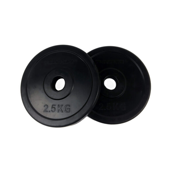 Raskuskettad TUNTURI Rubber Plates, 30 mm, 2,5 kg (paar)