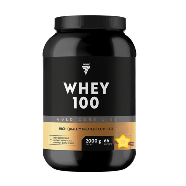 Valgupulber-TREC-GOLD-CORE-LINE-WHEY-100-VANILLA-2000g Valgupulber TREC GOLD CORE LINE WHEY 100 VANILLA 2000g