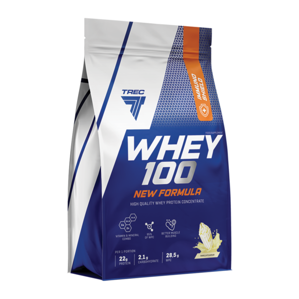 Valgupulber TREC WHEY 100 NEW FORMULA CREAMY-VANILLA 700g