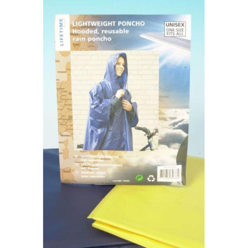 Vihmakeep Lifetime travel, kapuutsiga, sinine