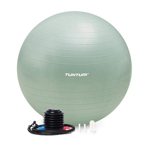 Voimlemispall-TUNTURI-Gymball-65-cm-Mint-Anti-Burst-roheline Võimlemispall TUNTURI Gymball 65 cm Mint, Anti Burst, roheline