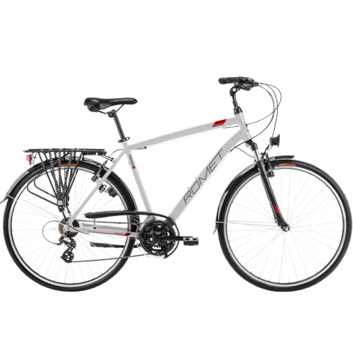 Jalgratas ROMET Wagant, hall-punane (L)